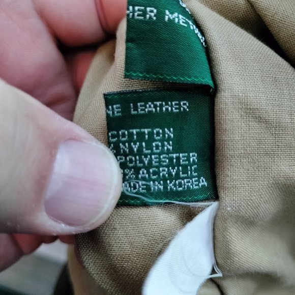 VTG Hunt Club Brown Leather Bomber Jacket Mens Size Big 48R Retro 80s Aviator - Picture 8 of 16